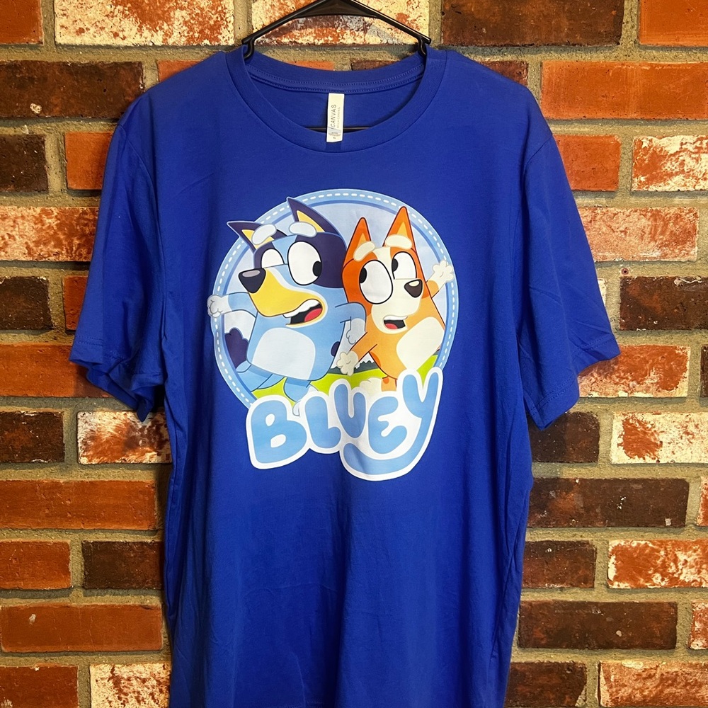 Bluey Graphic Tee - Bold Royal Blue